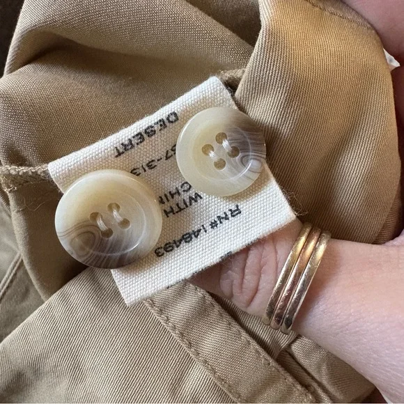 DOEN Danette Shorts In Desert Size 00 NWT Preppy‎ Cotton